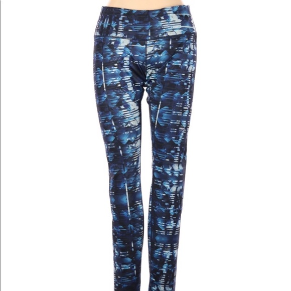 ODODOS yoga spandex geometric print leggings - Picture 1 of 9